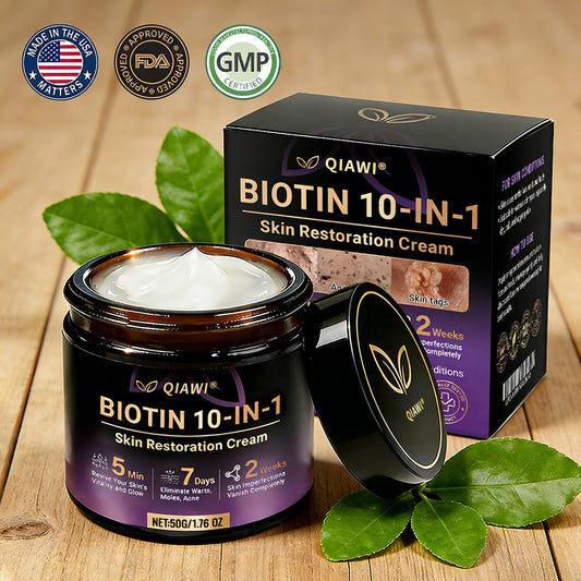 Made and Shipped from USA ✨QIAWI® Biotin 10-in-1 Skin Restoration Cream 🍀