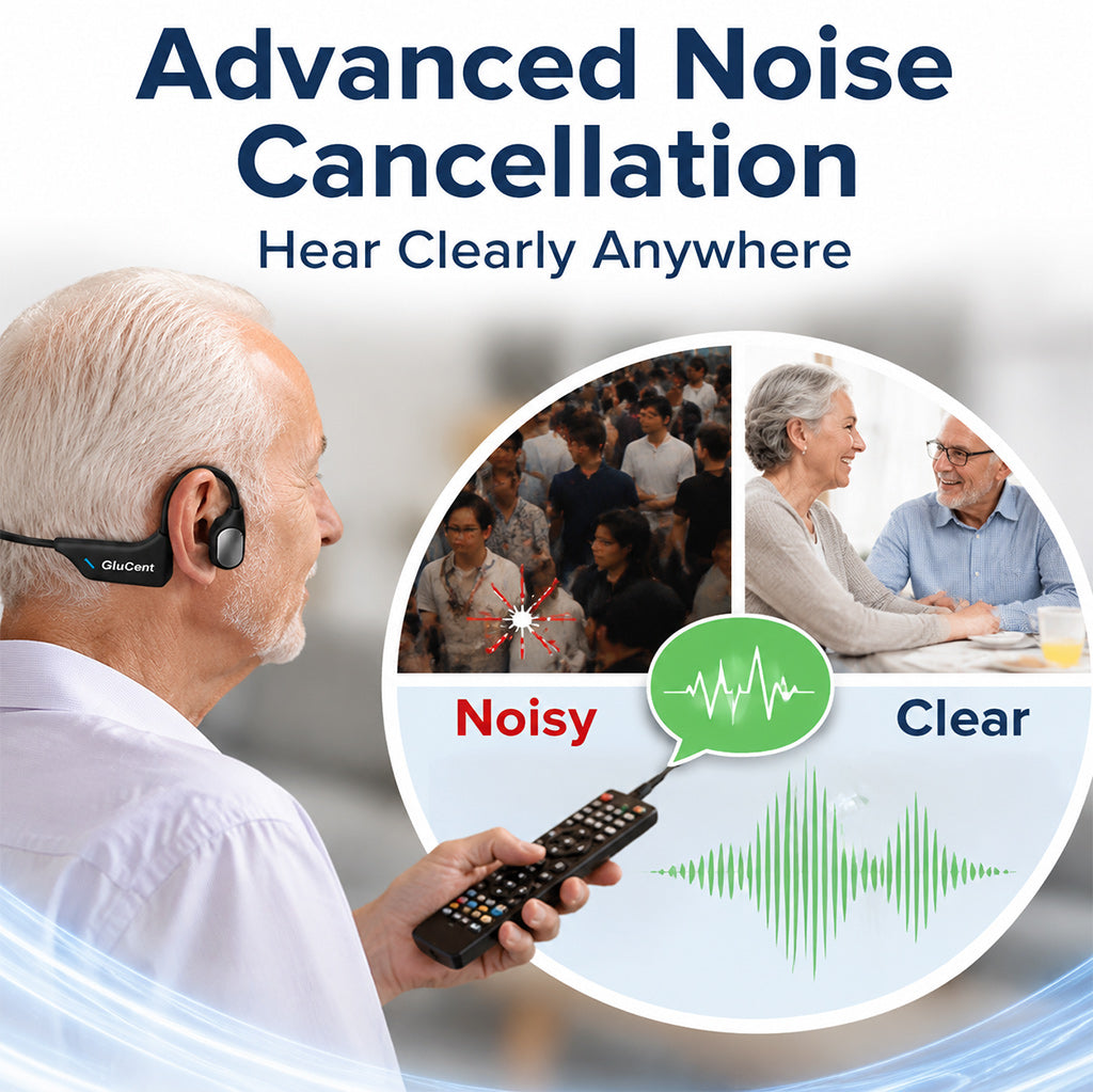 🔥 Final 2 Hours : Only Limited Stock Left🏆GluCent® Bone Conduction Smart Hearing Headphones （Mayo Clinic Recommended）