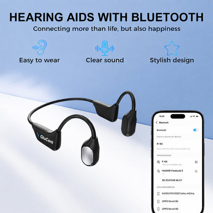 🔥 Final 2 Hours : Only Limited Stock Left🏆GluCent® Bone Conduction Smart Hearing Headphones （Mayo Clinic Recommended）